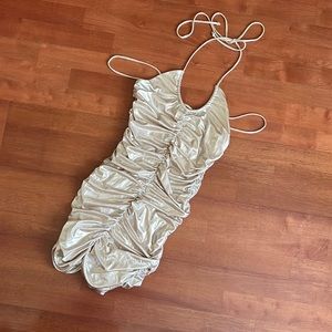SCRUNCHED PARTY DRESS